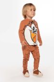Лонгслів для немовлят Coccodrillo колір коричневий з принтом