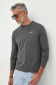 Бавовняний лонгслів Pepe Jeans Wiltshire колір сірий однотонний
