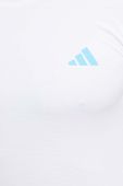 Лонгслів до бігу adidas Performance Adizero колір білий з принтом
