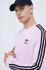 Бавовняний лонгслів adidas Originals колір рожевий з аплікацією