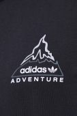 Бавовняний лонгслів adidas Originals колір чорний з принтом (3625059)