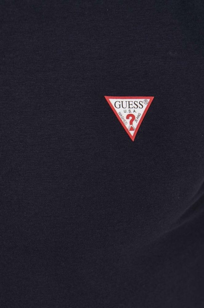 Лонгслів Guess чоловічий колір синій однотонний (3592793) фото 5