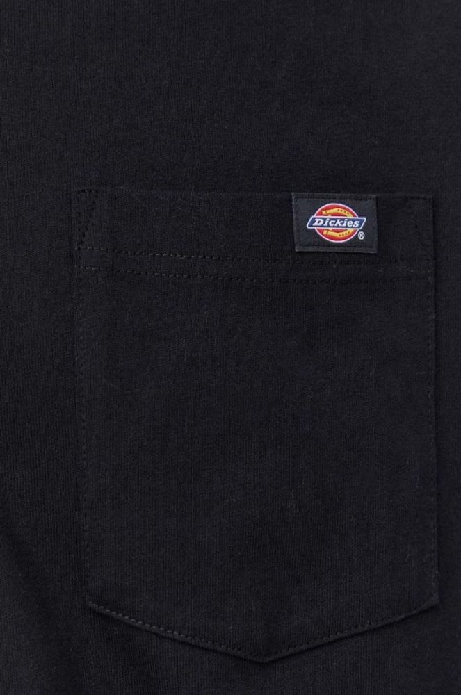 Бавовняний лонгслів Dickies колір чорний однотонний фото 5