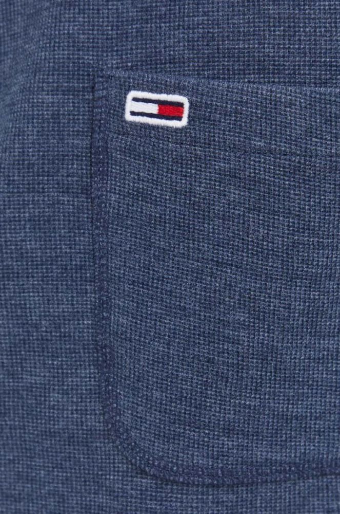 Лонгслів Tommy Jeans чоловічий колір синій меланж фото 5