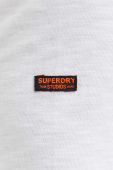 Бавовняний лонгслів Superdry колір білий однотонний (3574440)
