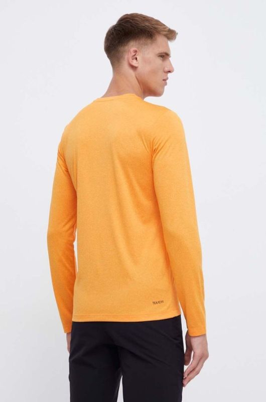 Спортивний лонгслів Jack Wolfskin Sky Thermal колір помаранчевий меланж фото 2