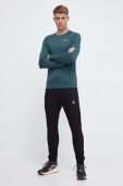 Спортивний лонгслів Jack Wolfskin Sky Thermal колір зелений меланж