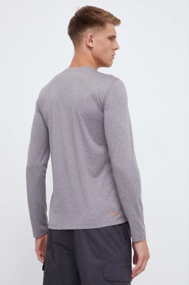 Спортивний лонгслів Jack Wolfskin Sky Thermal колір сірий меланж фото 3