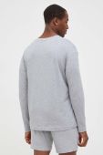 Лонгслів лаунж HUGO колір сірий з принтом