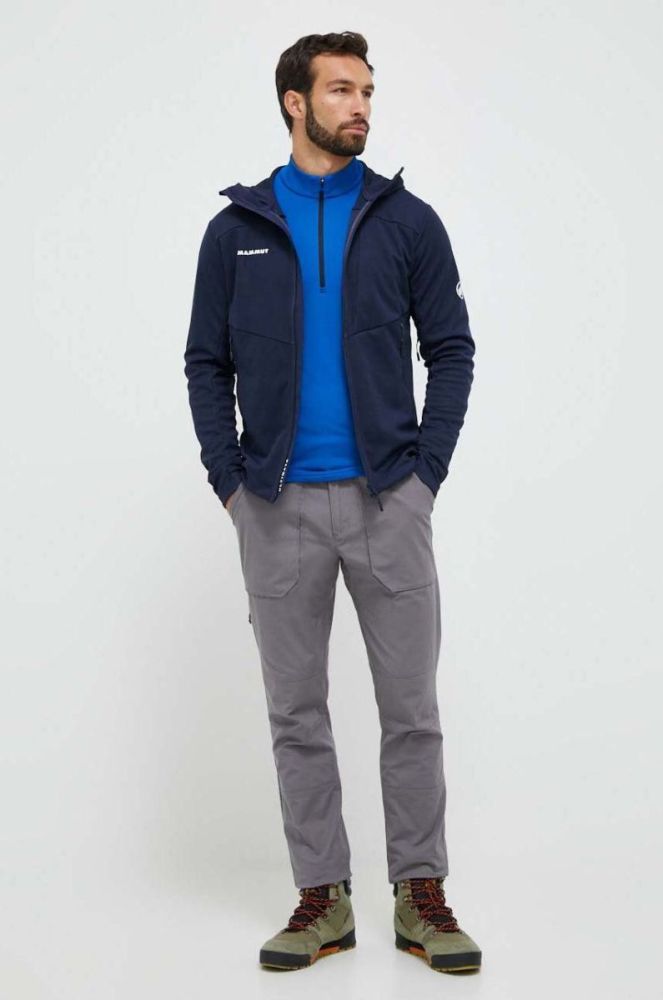 Спортивна кофта Mammut Aenergy ML Half Zip однотонна колір блакитний фото 2