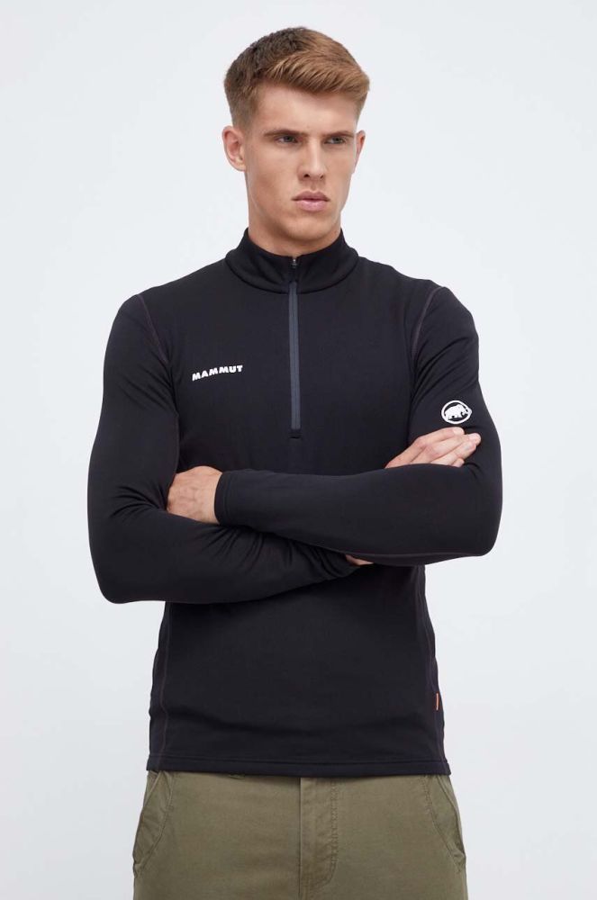 Спортивна кофта Mammut Aenergy ML Half Zip колір чорний однотонна