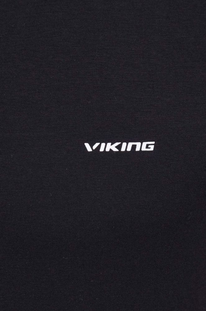 Спортивний лонгслів Viking Escalante колір чорний з принтом фото 4