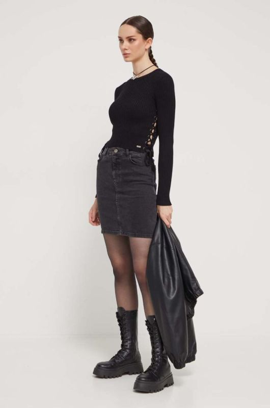 Светр Guess Originals колір чорний легкий фото 2