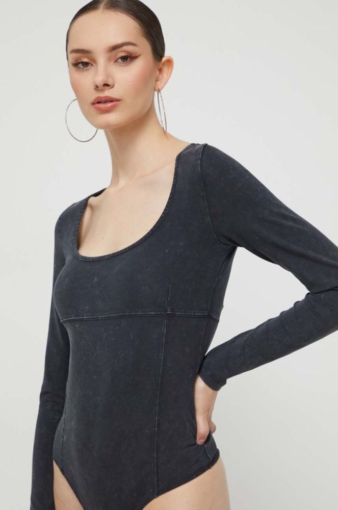 Боді Guess Originals жіночі колір чорний (3564007) фото 4