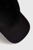 Дитяча бавовняна кепка Guess колір чорний однотонна