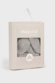 Дитяча шапка і рукавички Mayoral Newborn колір сірий