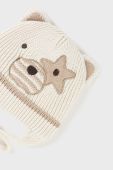 Дитяча шапка і рукавички Mayoral Newborn Gift box колір бежевий