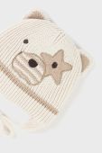 Дитяча шапка і рукавички Mayoral Newborn Gift box колір бежевий