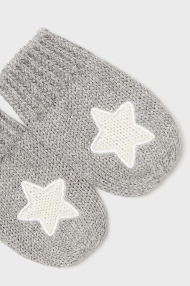 Дитяча шапка і рукавички Mayoral Newborn Gift box колір сірий фото 3