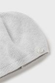 Дитяча бавовняна шапка Mayoral Newborn колір сірий з тонкого трикотажу