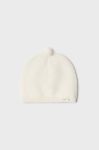 Дитяча бавовняна шапка Mayoral Newborn колір бежевий з тонкого трикотажу (3415141)