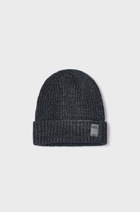 Дитяча шапка Mayoral колір сірий з товстого трикотажу
