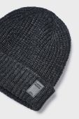 Дитяча шапка Mayoral колір сірий з товстого трикотажу