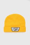 Дитяча шапка Vans BY MILFORD BEANIE BOYS VN0A36OJCAX1 колір жовтий з товстого трикотажу