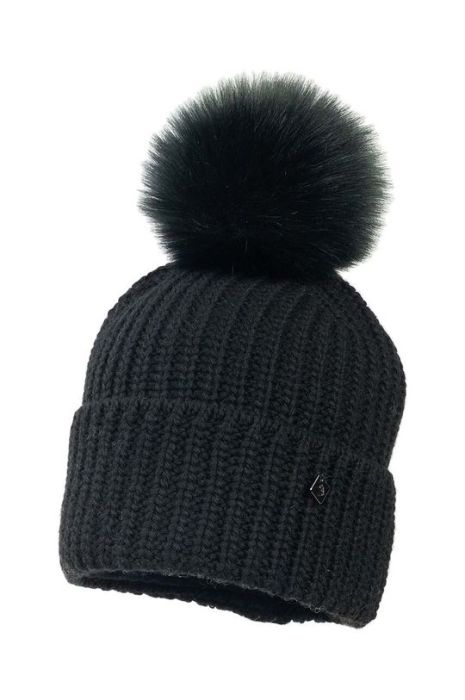 Дитяча шапка з домішкою вовни Jamiks COLD II колір чорний