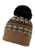 Дитяча вовняна шапка Jamiks колір коричневий