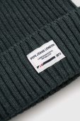 Дитяча шапка з домішкою вовни Pepe Jeans колір зелений