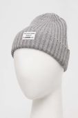 Дитяча шапка з домішкою вовни Pepe Jeans колір сірий