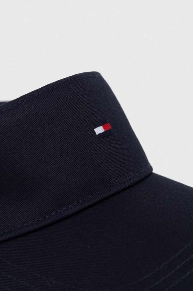 Бавовняний козирок Tommy Hilfiger колір синій однотонна фото 3