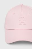 Бавовняна бейсболка Tommy Hilfiger колір рожевий однотонна (3262799)