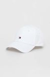 Бавовняна бейсболка Tommy Hilfiger колір білий однотонна (3268886) Бавовняна бейсболка Tommy Hilfiger колір білий однотонна (3268886)