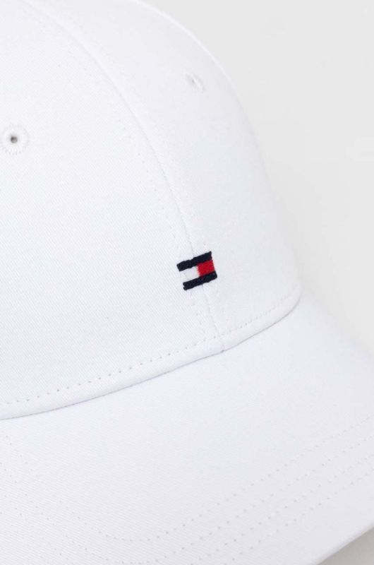 Бавовняна бейсболка Tommy Hilfiger колір білий однотонна (3268886) фото 2