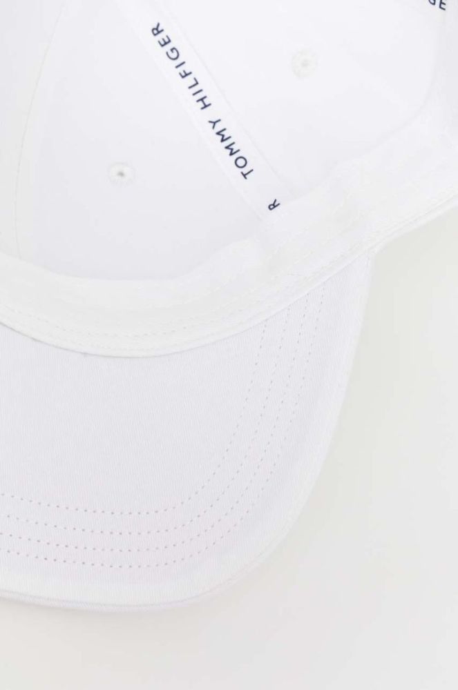 Бавовняна бейсболка Tommy Hilfiger колір білий однотонна (3268886) фото 4