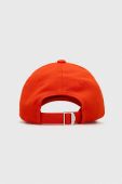 Бавовняна бейсболка BOSS колір помаранчевий з аплікацією (3376495)