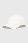 Бавовняна бейсболка HUGO колір білий з принтом Бавовняна бейсболка HUGO колір білий з принтом