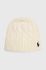 Бавовняна шапка Polo Ralph Lauren колір бежевий з тонкого трикотажу з бавовни