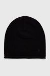 Вовняна шапка Polo Ralph Lauren колір чорний з тонкого трикотажу вовна (3419480) Вовняна шапка Polo Ralph Lauren колір чорний з тонкого трикотажу вовна (3419480)