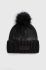 Шапка Kurt Geiger London колір чорний з тонкого трикотажу