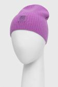 Кашемірова шапка Pinko колір фіолетовий з тонкого трикотажу вовна (3428683)