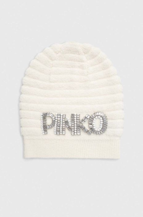 Шапка Pinko колір бежевий (3424018)
