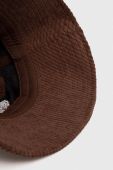 Вельветовий капелюх Roxy колір коричневий