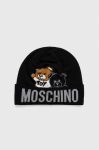 Вовняна шапка Moschino колір чорний вовна (3403566) Вовняна шапка Moschino колір чорний вовна (3403566)