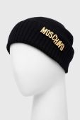 Вовняна шапка Moschino колір чорний вовна (3403568) фото 2