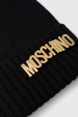 Вовняна шапка Moschino колір чорний вовна (3403568) фото 3