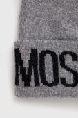 Вовняна шапка Moschino колір сірий (3403584)