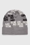 Вовняна шапка Moschino колір сірий вовна (3403591) Вовняна шапка Moschino колір сірий вовна (3403591)